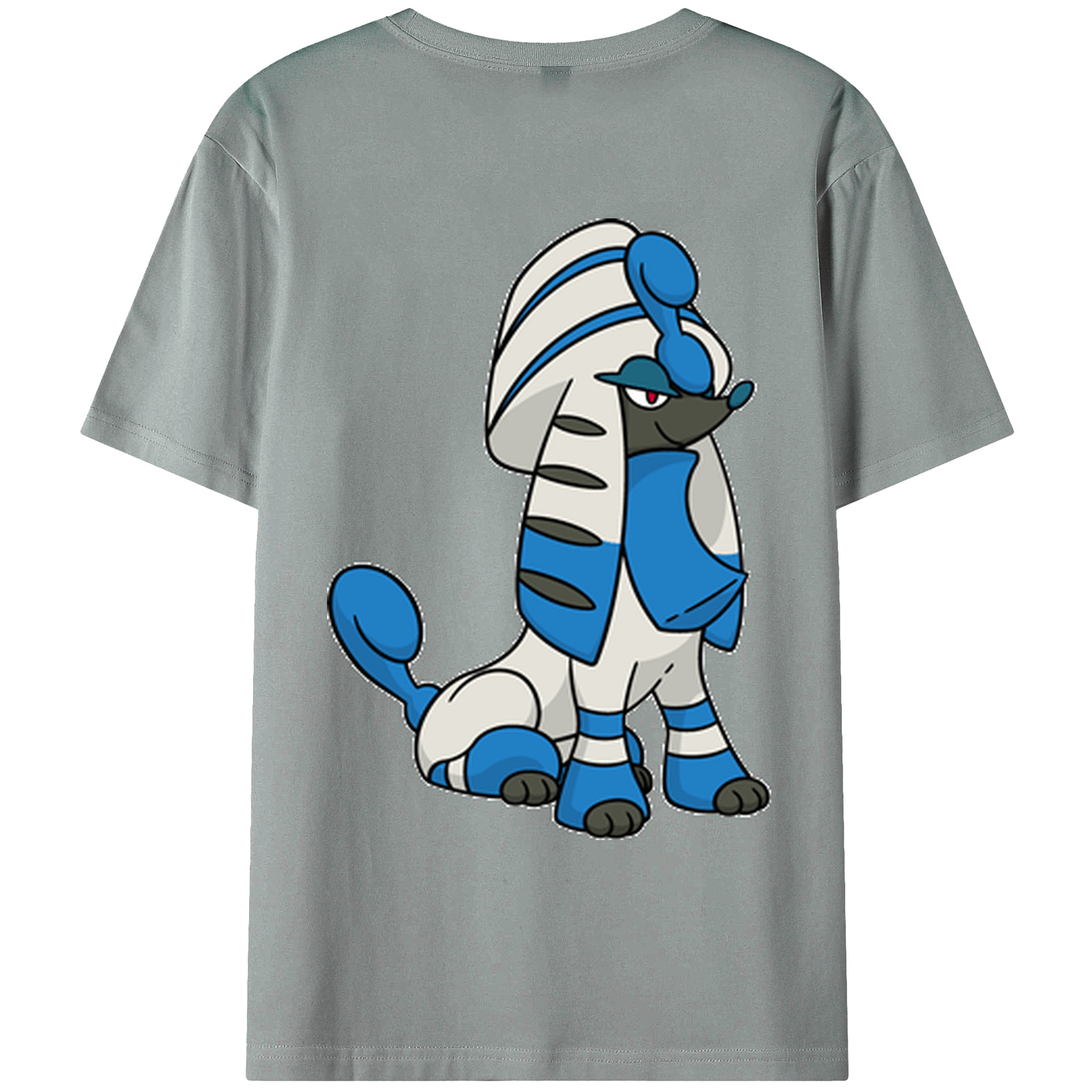 （画像用） ポケットモンスター Pokémon 綿100％ メンズ半袖Tシャツ（バックプリント） 通気性